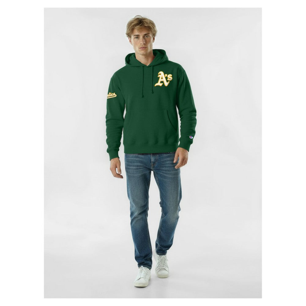 Athletics Champion Reverse Weave Chenille Hoodie Green