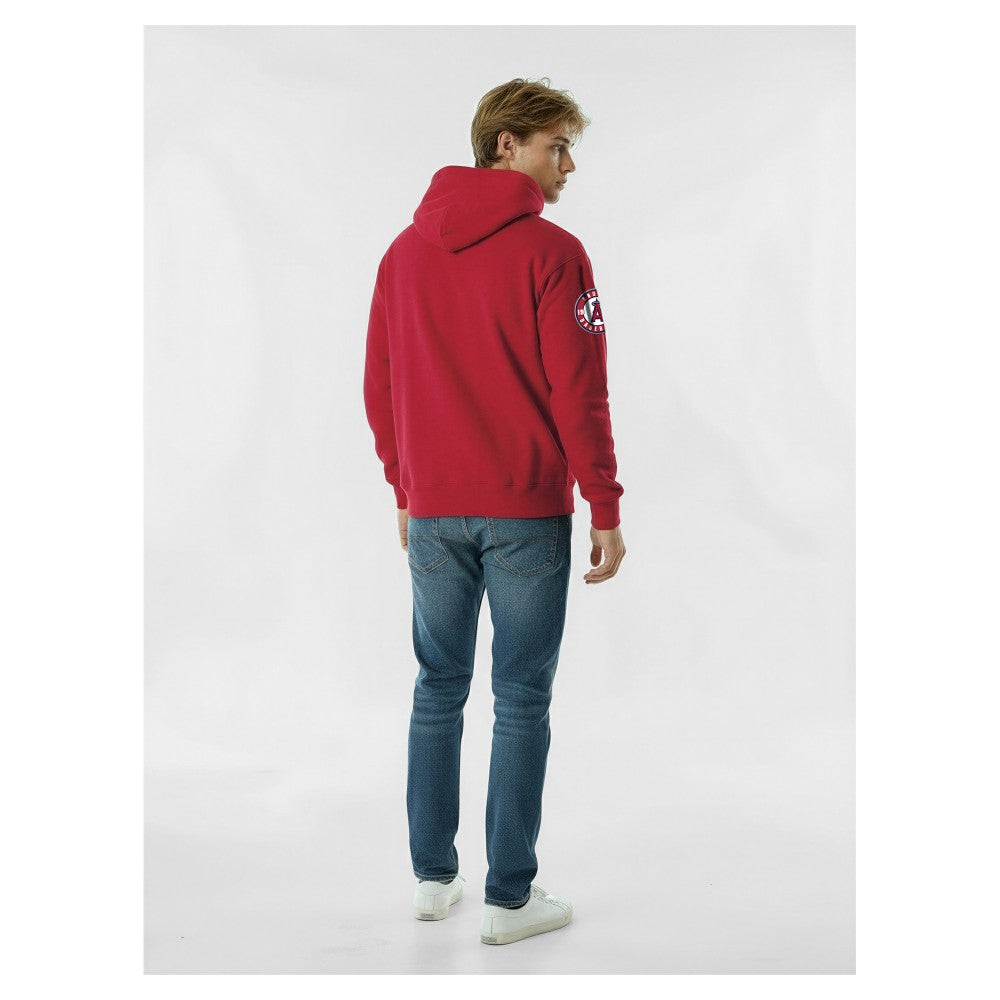Los Angeles Angels Champion Reverse Weave Chenille Hoodie Red