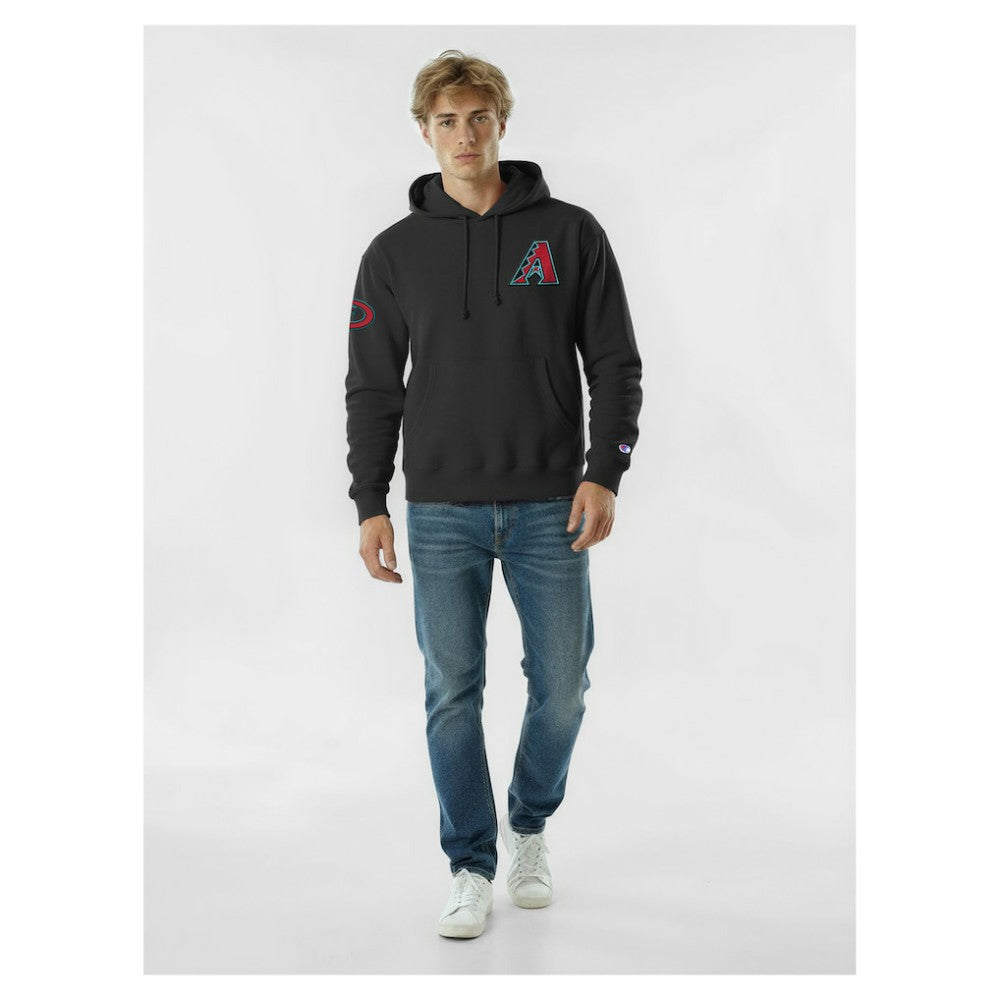 Arizona Diamondbacks Champion Reverse Weave Chenille Hoodie Black