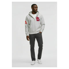 St. Louis Cardinals Champion Reverse Weave Chenille Full-Zip Hoodie Gray
