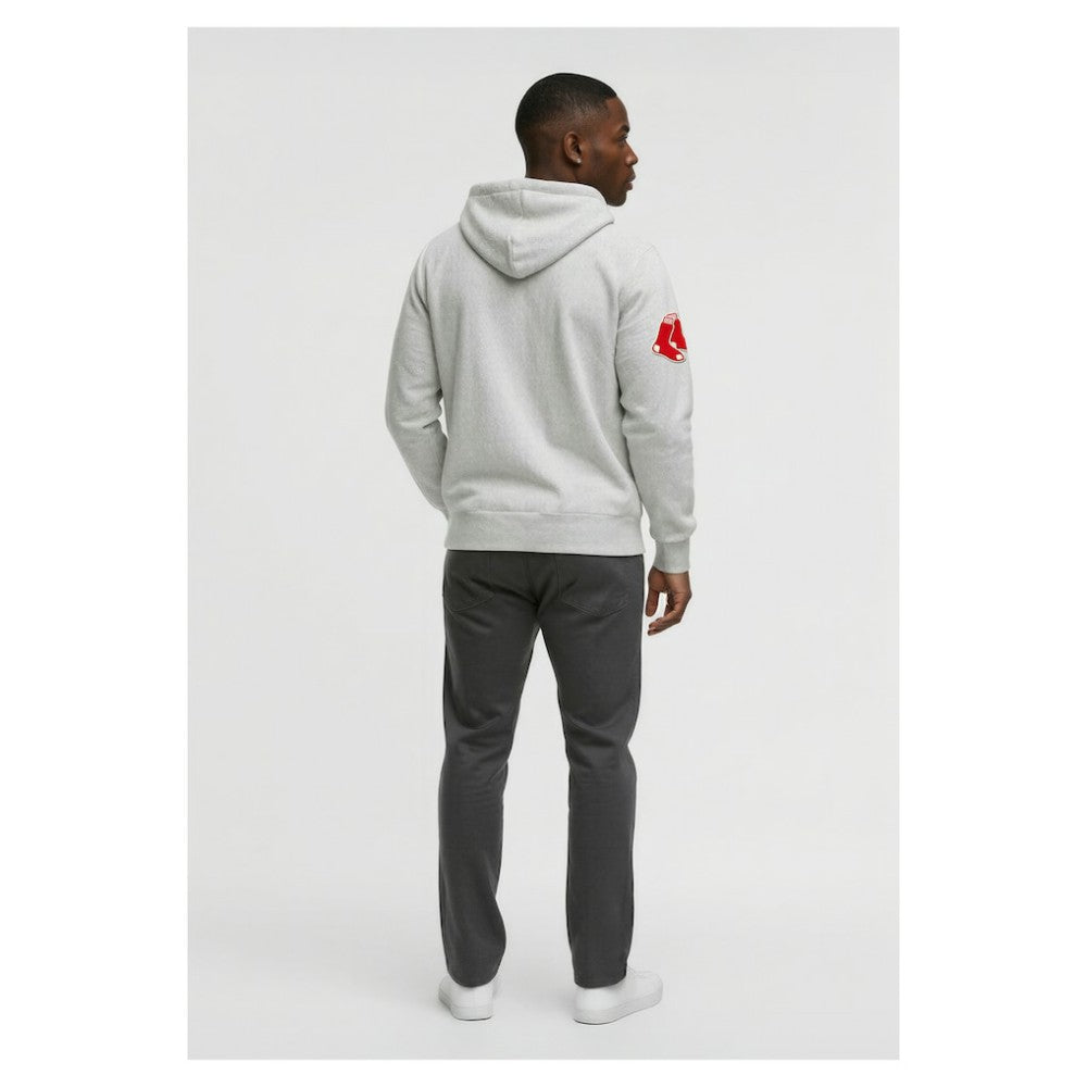 Boston Red Sox Champion Reverse Weave Chenille Full-Zip Hoodie Gray
