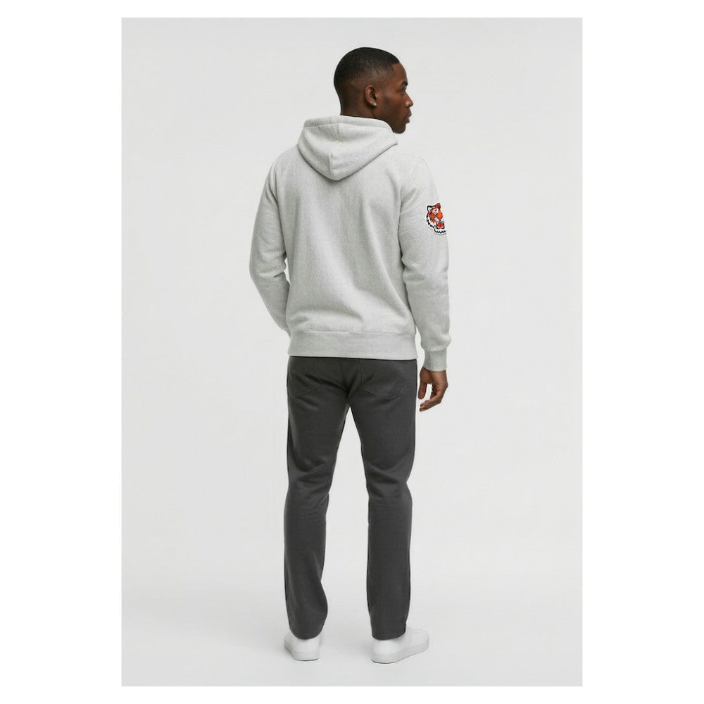 Detroit Tigers Champion Reverse Weave Chenille Full-Zip Hoodie Gray