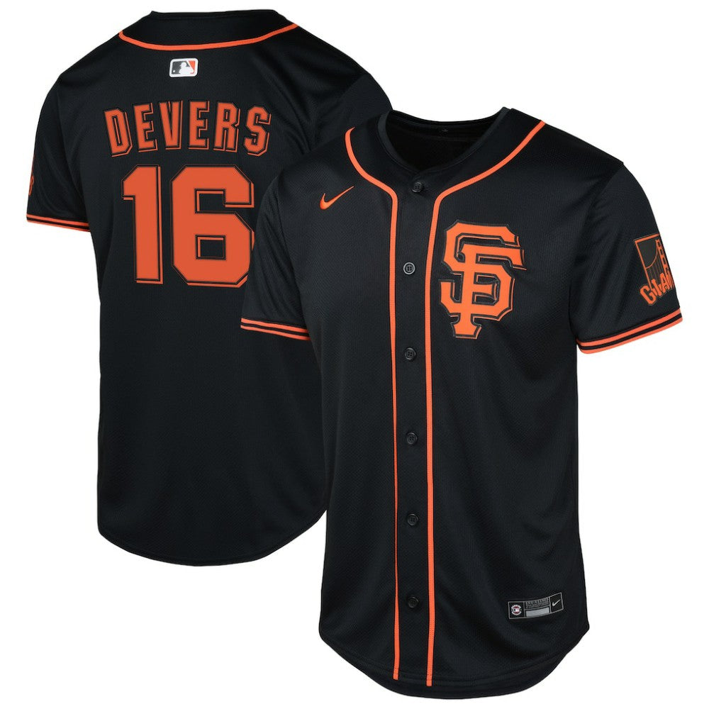 Rafael Devers San Francisco Giants Youth Limited Jersey Black