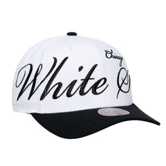 Chicago White Sox Unisex XL Script Pro Crown Snapback Hat White/Black