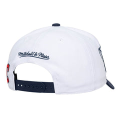 Cleveland Guardians Unisex XL Script Pro Crown Snapback Hat White/Navy