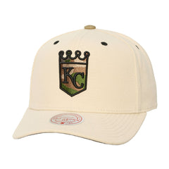 Kansas City Royals Unisex Camo Logo Pro Crown Snapback Hat Cream
