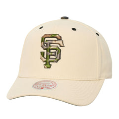 San Francisco Giants Unisex Camo Logo Pro Crown Snapback Hat Cream