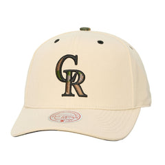 Colorado Rockies Unisex Camo Logo Pro Crown Snapback Hat Cream