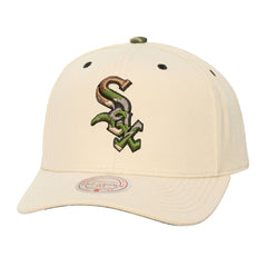 Chicago White Sox Unisex Camo Logo Pro Crown Snapback Hat Cream