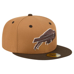 Buffalo Bills New Era Two-Tone Walnut 59FIFTY Fitted Hat - Light Brown/Dark Brown for sale