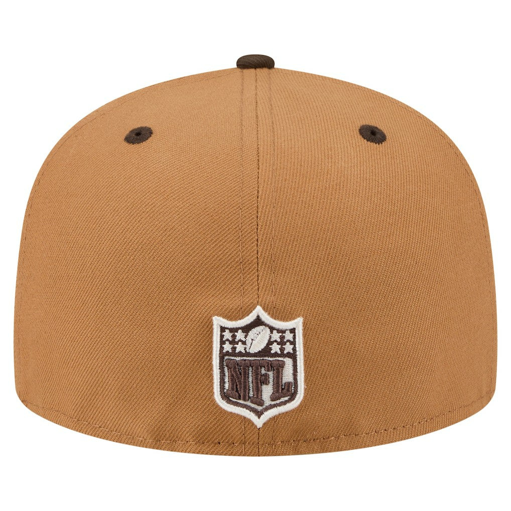 Buffalo Bills New Era Two-Tone Walnut 59FIFTY Fitted Hat - Light Brown/Dark Brown for sale