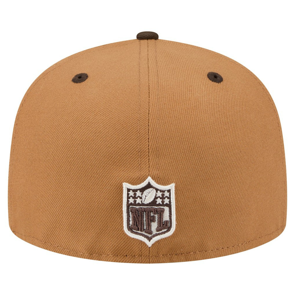 Buffalo Bills New Era Two-Tone Walnut 59FIFTY Fitted Hat - Light Brown/Dark Brown for sale