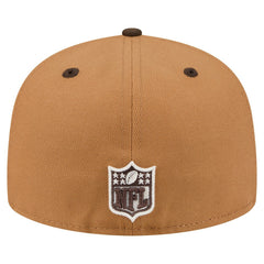 Chicago Bears New Era Two-Tone Walnut 59FIFTY Fitted Hat - Light Brown/Dark Brown on sale