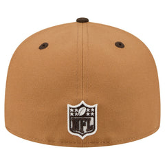 Cleveland Browns New Era Two-Tone Walnut 59FIFTY Fitted Hat - Light Brown/Dark Brown on sale