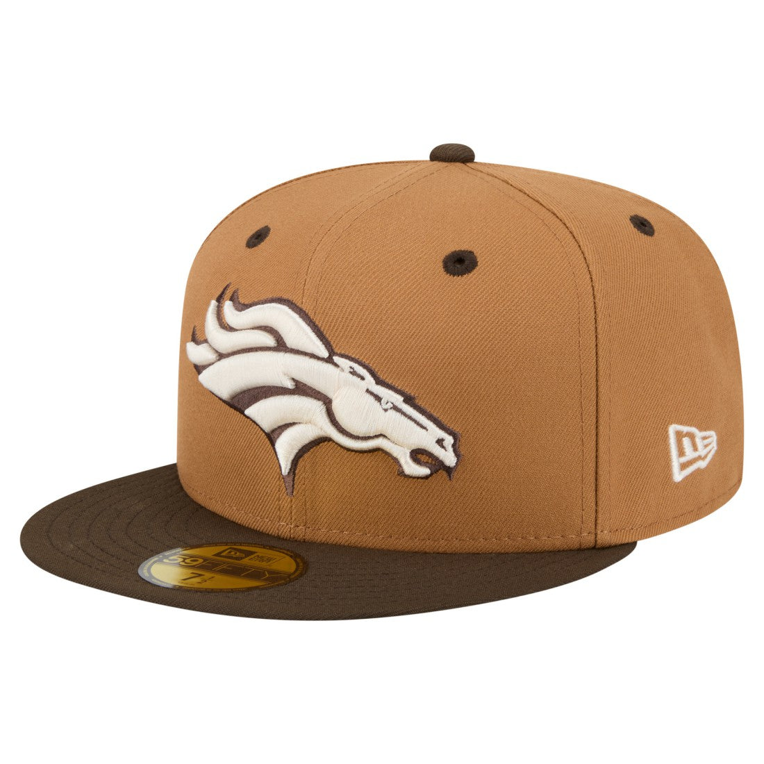 Denver Broncos New Era Two-Tone Walnut 59FIFTY Fitted Hat - Light Brown/Dark Brown outlet