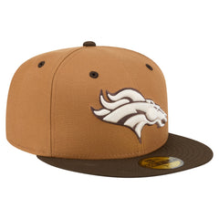 Denver Broncos New Era Two-Tone Walnut 59FIFTY Fitted Hat - Light Brown/Dark Brown outlet
