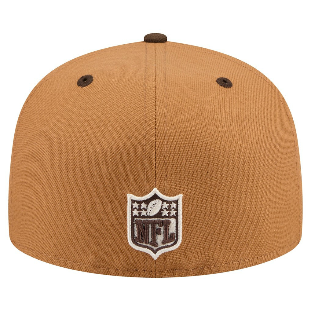 Indianapolis Colts New Era Two-Tone Walnut 59FIFTY Fitted Hat - Light Brown/Dark Brown for sale