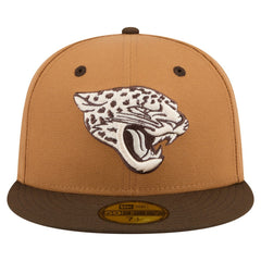 Jacksonville Jaguars New Era Two-Tone Walnut 59FIFTY Fitted Hat - Light Brown/Dark Brown outlet