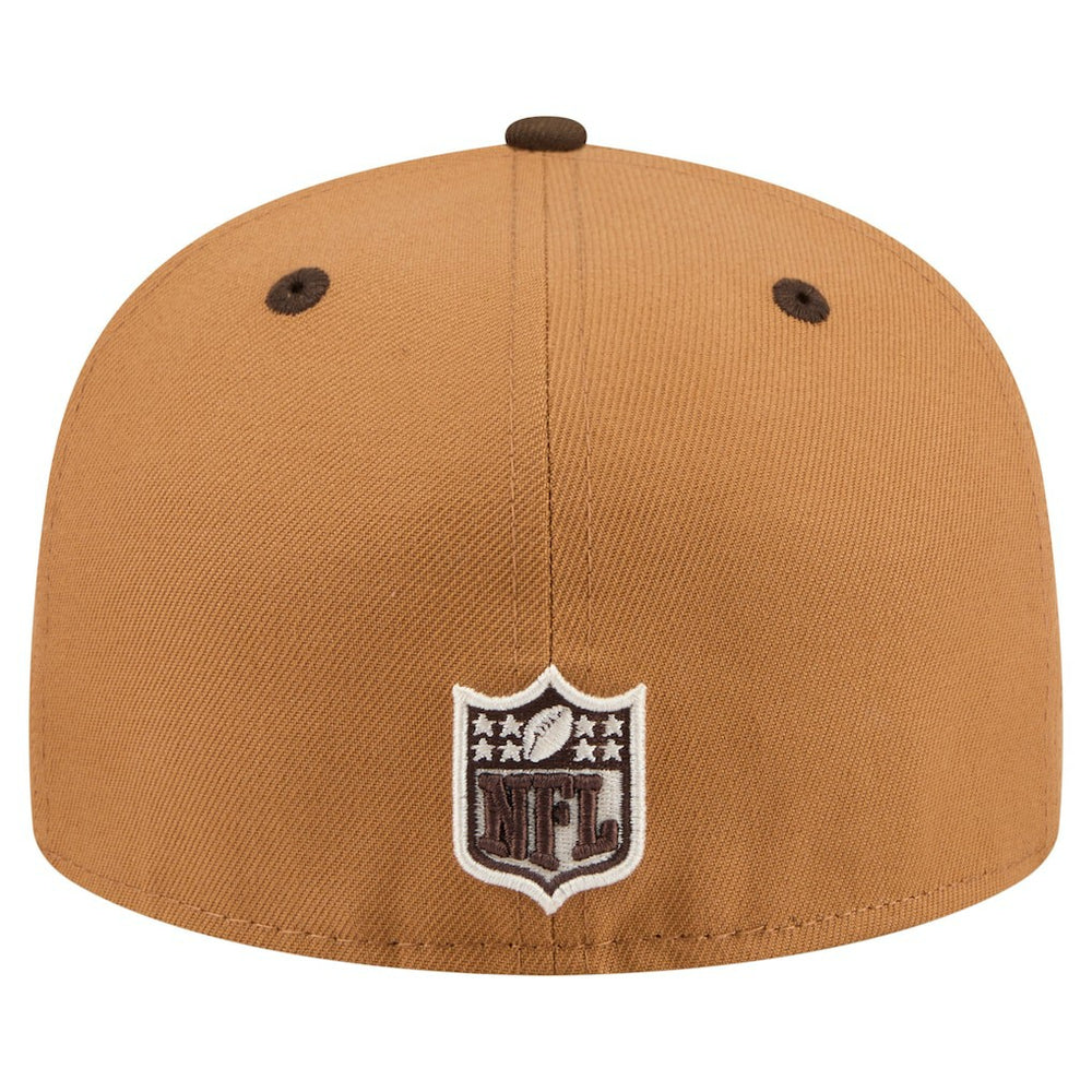 Jacksonville Jaguars New Era Two-Tone Walnut 59FIFTY Fitted Hat - Light Brown/Dark Brown outlet