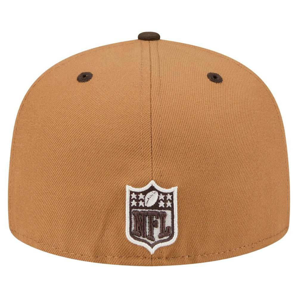 Kansas City Chiefs New Era Two-Tone Walnut 59FIFTY Fitted Hat - Light Brown/Dark Brown sale