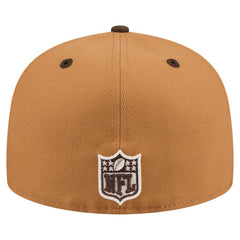 Minnesota Vikings New Era Two-Tone Walnut 59FIFTY Fitted Hat - Light Brown/Dark Brown for sale