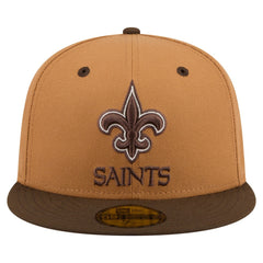 New Orleans Saints New Era Two-Tone Walnut 59FIFTY Fitted Hat - Light Brown/Dark Brown cheap