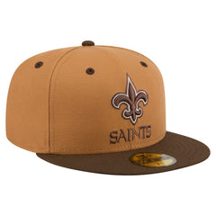 New Orleans Saints New Era Two-Tone Walnut 59FIFTY Fitted Hat - Light Brown/Dark Brown cheap