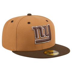 New York Giants New Era Two-Tone Walnut 59FIFTY Fitted Hat - Light Brown/Dark Brown outlet
