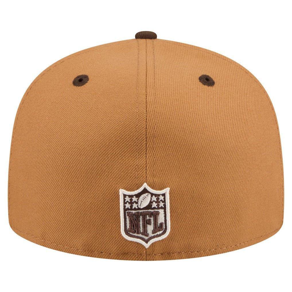 New York Giants New Era Two-Tone Walnut 59FIFTY Fitted Hat - Light Brown/Dark Brown outlet
