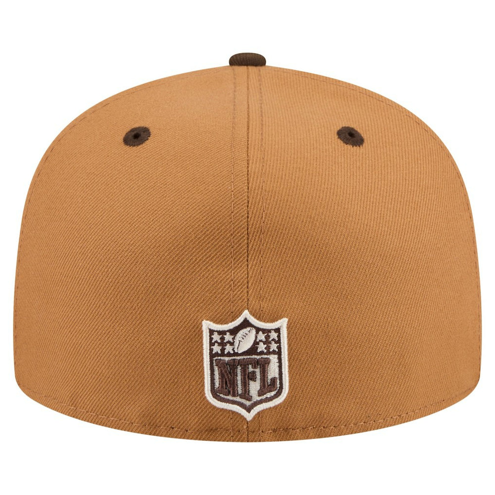New York Giants New Era Two-Tone Walnut 59FIFTY Fitted Hat - Light Brown/Dark Brown outlet