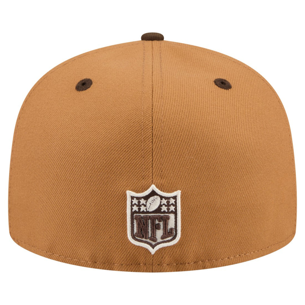 New York Jets New Era Two-Tone Walnut 59FIFTY Fitted Hat - Light Brown/Dark Brown outlet
