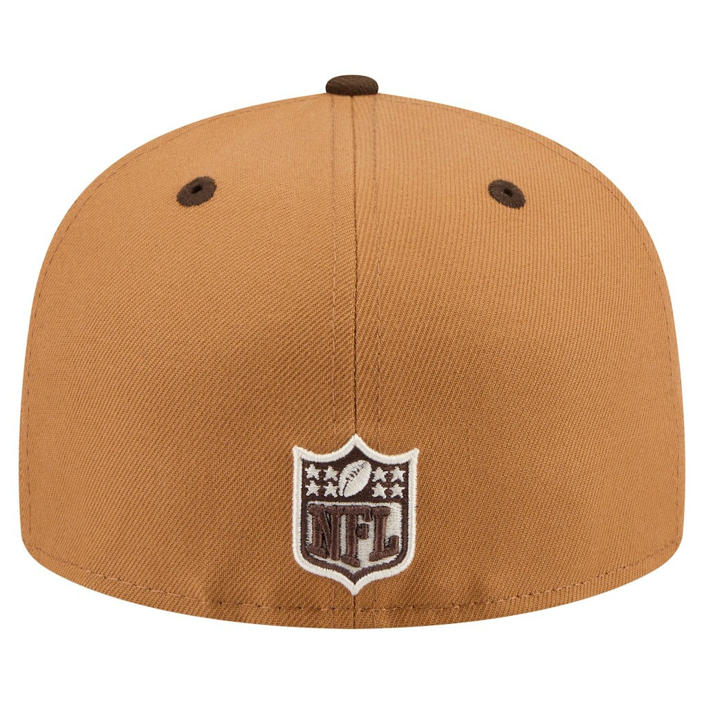 San Francisco 49ers New Era Two-Tone Walnut 59FIFTY Fitted Hat - Light Brown/Dark Brown discount