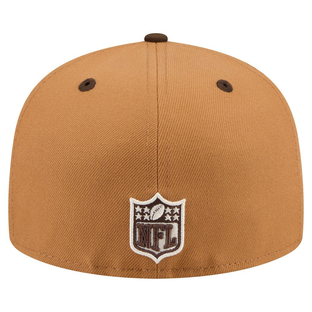 San Francisco 49ers New Era Two-Tone Walnut 59FIFTY Fitted Hat - Light Brown/Dark Brown discount
