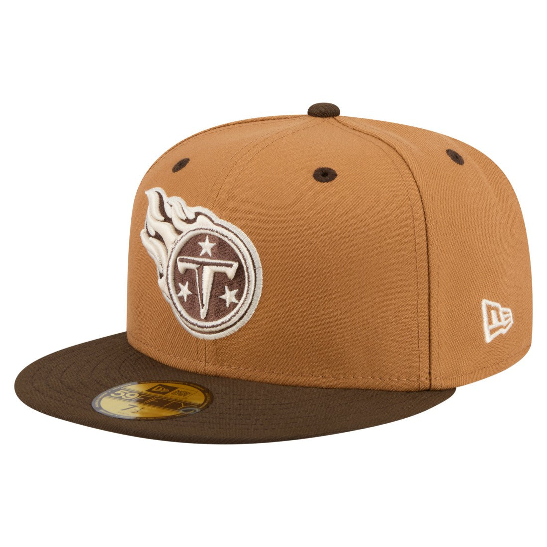 Tennessee Titans New Era Two-Tone Walnut 59FIFTY Fitted Hat - Light Brown/Dark Brown cheap