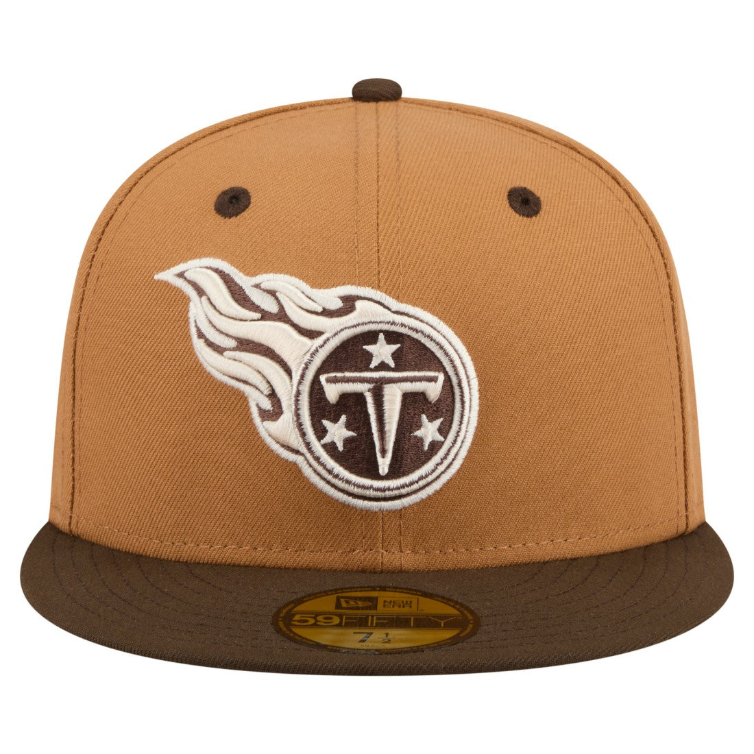 Tennessee Titans New Era Two-Tone Walnut 59FIFTY Fitted Hat - Light Brown/Dark Brown cheap