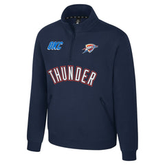 Oklahoma City Thunder Stadium Essentials Unisex First Team Trainer Quarter-Zip Pullover - Navy sale