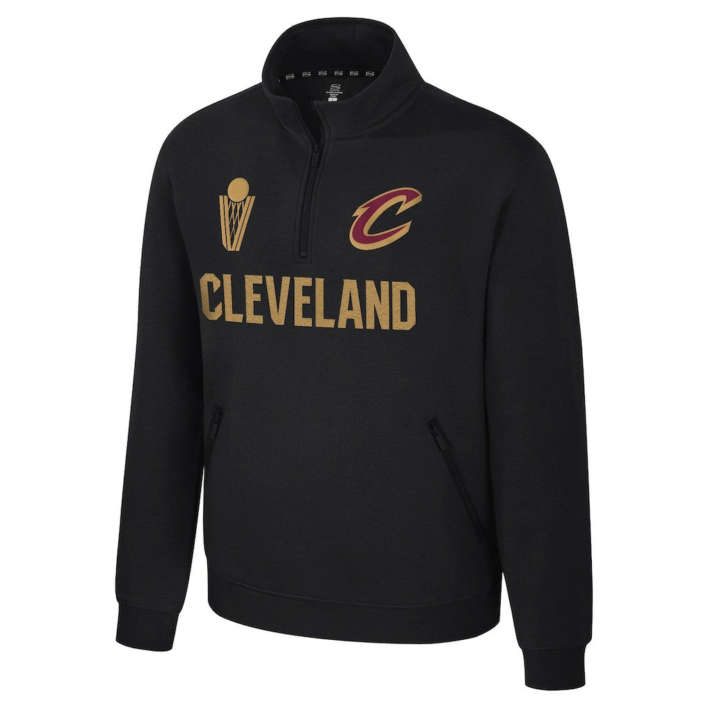Cleveland Cavaliers Stadium Essentials Unisex First Team Trainer Quarter-Zip Pullover sale - Black for sale