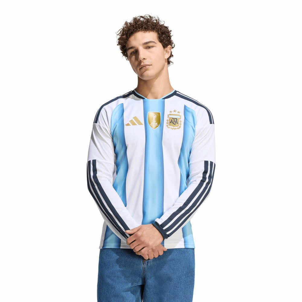 Argentina National Team FIFA x World Cup 2026 Home Replica Long Sleeve Jersey - White for sale