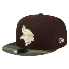 Minnesota Vikings Adult Burnt Wood Camo 9FIFTY Snapback Hat - Dark Brown sale