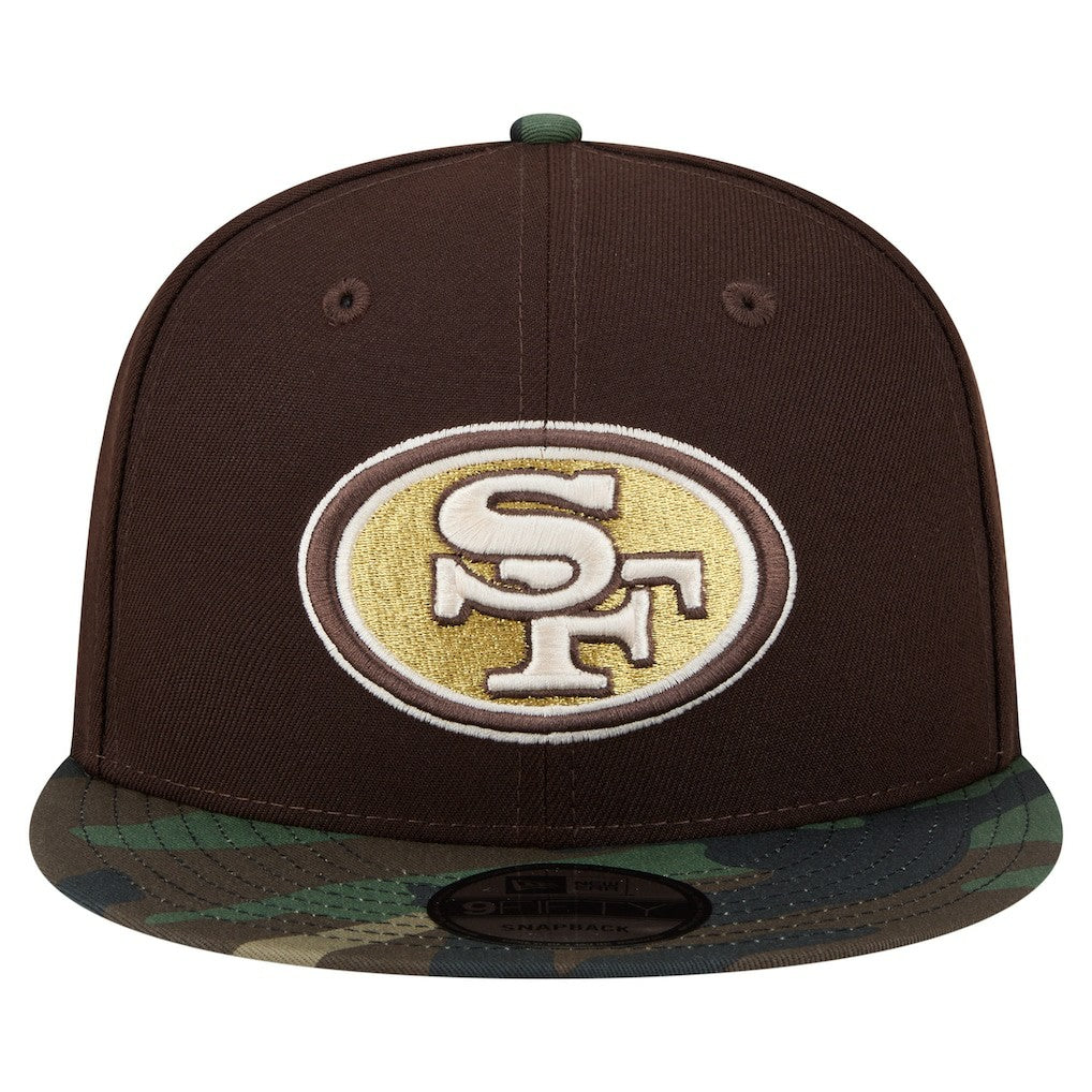 San Francisco 49ers Adult Burnt Wood Camo 9FIFTY Snapback Hat - Dark Brown sale