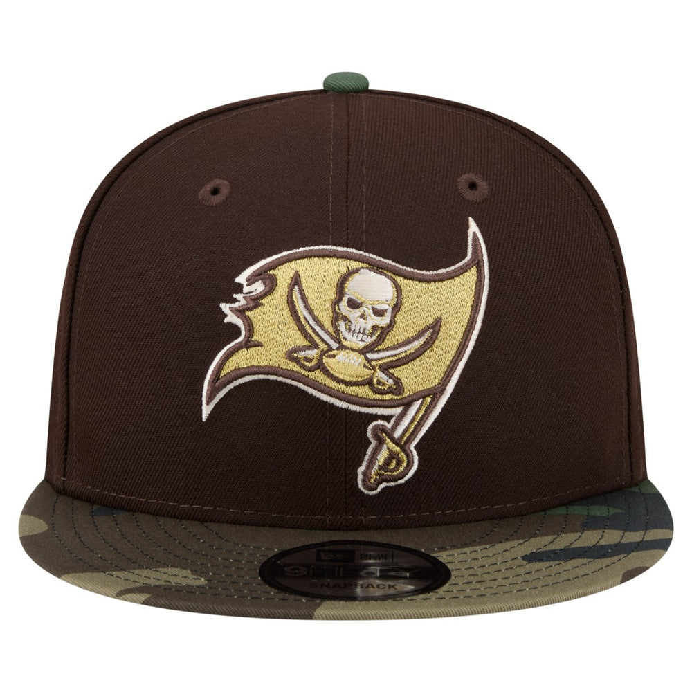 Tampa Bay Buccaneers Adult Burnt Wood Camo 9FIFTY Snapback Hat - Dark Brown sale