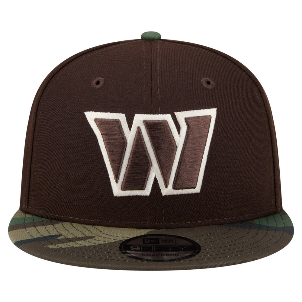 Washington Commanders Adult Burnt Wood Camo 9FIFTY Snapback Hat - Dark Brown on sale