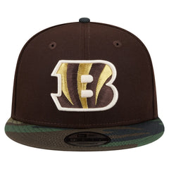 Cincinnati Bengals Adult Burnt Wood Camo 9FIFTY Snapback Hat - Dark Brown online