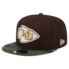 Kansas City Chiefs Adult Burnt Wood Camo 9FIFTY Snapback Hat - Dark Brown sale