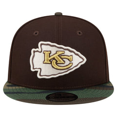 Kansas City Chiefs Adult Burnt Wood Camo 9FIFTY Snapback Hat - Dark Brown sale