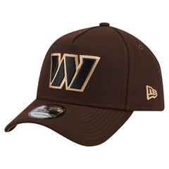 Washington Commanders New Era Burnt Wood A-Frame 9FORTY Adjustable Hat - Dark Brown for sale