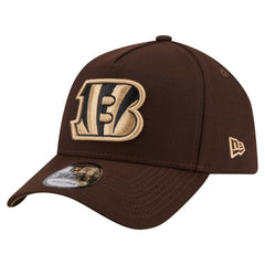 Cincinnati Bengals New Era Burnt Wood A-Frame 9FORTY Adjustable Hat - Dark Brown discount
