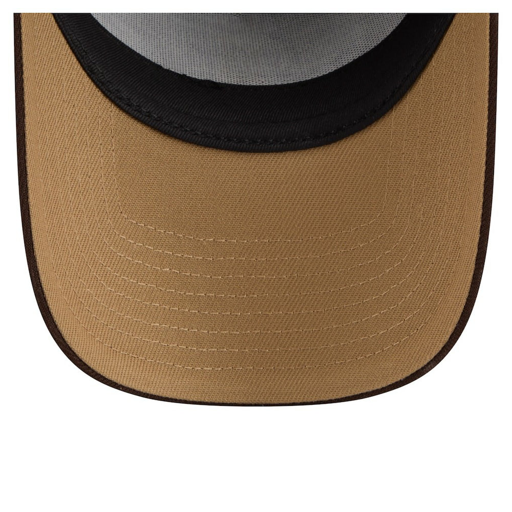 Miami Dolphins New Era Burnt Wood A-Frame 9FORTY Adjustable Hat - Dark Brown on sale