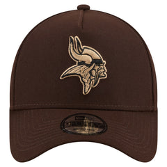 Minnesota Vikings New Era Burnt Wood A-Frame 9FORTY Adjustable Hat - Dark Brown outlet