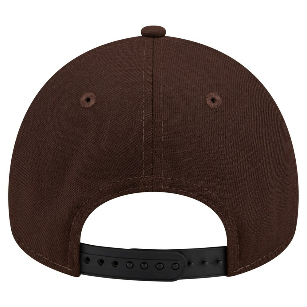 New England Patriots New Era Burnt Wood A-Frame 9FORTY Adjustable Hat - Dark Brown cheap